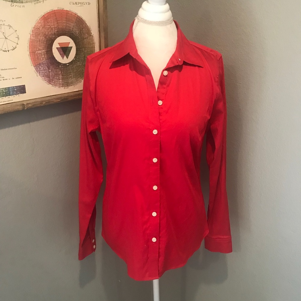 Banana Republic Non-Iron Fitted Blouse